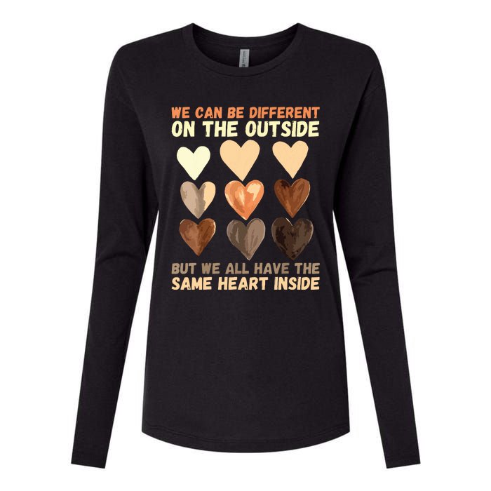 Same Heart Inside Juneteenth Black History Month Womens Cotton Relaxed Long Sleeve T-Shirt