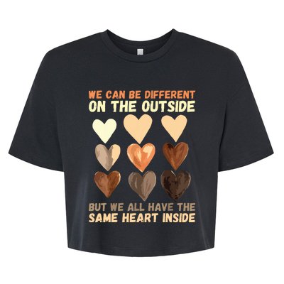 Same Heart Inside Juneteenth Black History Month Bella+Canvas Jersey Crop Tee