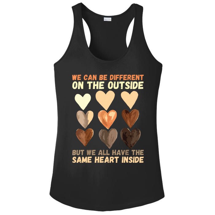 Same Heart Inside Juneteenth Black History Month Ladies PosiCharge Competitor Racerback Tank