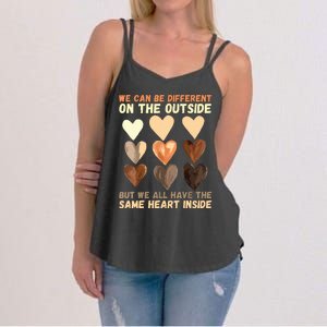 Same Heart Inside Juneteenth Black History Month Women's Strappy Tank