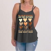 Same Heart Inside Juneteenth Black History Month Women's Strappy Tank