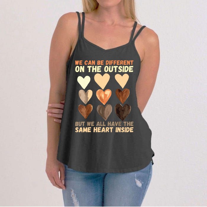 Same Heart Inside Juneteenth Black History Month Women's Strappy Tank