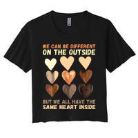 Same Heart Inside Juneteenth Black History Month Women's Crop Top Tee