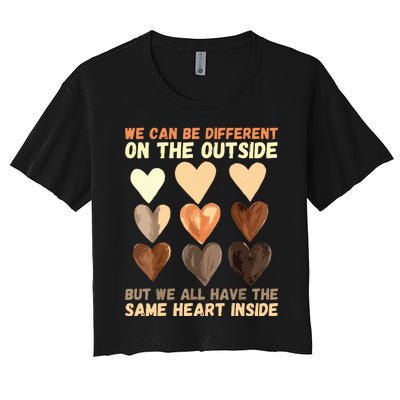 Same Heart Inside Juneteenth Black History Month Women's Crop Top Tee