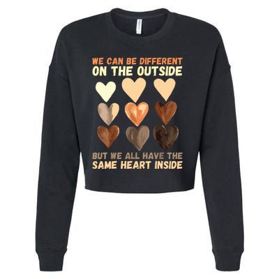 Same Heart Inside Juneteenth Black History Month Cropped Pullover Crew