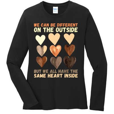 Same Heart Inside Juneteenth Black History Month Ladies Long Sleeve Shirt