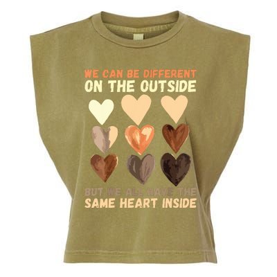 Same Heart Inside Juneteenth Black History Month Garment-Dyed Women's Muscle Tee