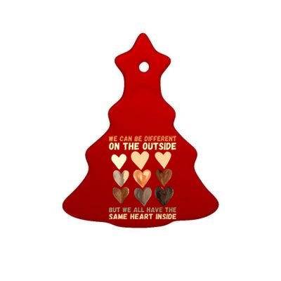 Same Heart Inside Juneteenth Black History Month Ceramic Tree Ornament