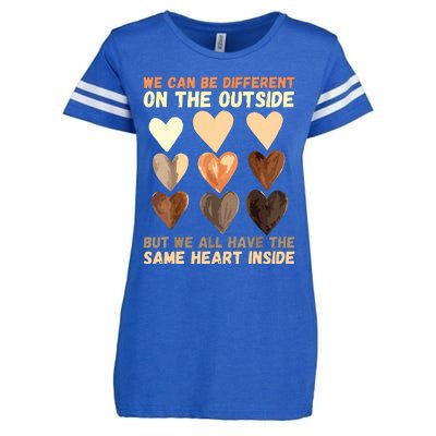 Same Heart Inside Juneteenth Black History Month Enza Ladies Jersey Football T-Shirt