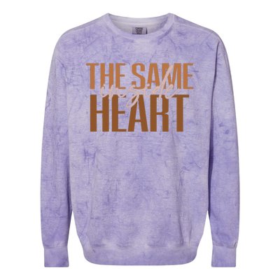 Same Heart Inside Juneteenth Black History Month Women Colorblast Crewneck Sweatshirt