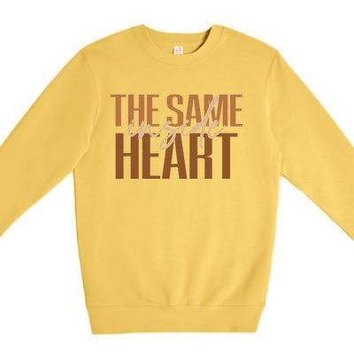 Same Heart Inside Juneteenth Black History Month Women Premium Crewneck Sweatshirt