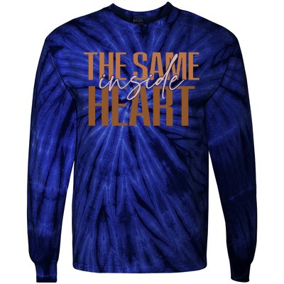 Same Heart Inside Juneteenth Black History Month Women Tie-Dye Long Sleeve Shirt