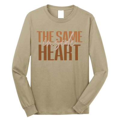 Same Heart Inside Juneteenth Black History Month Women Long Sleeve Shirt