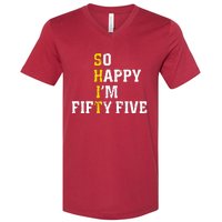 So Happy IM Fifty Five V-Neck T-Shirt