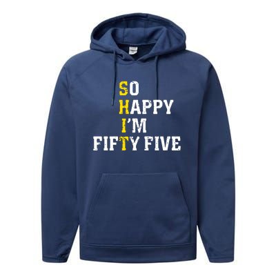 So Happy IM Fifty Five Performance Fleece Hoodie