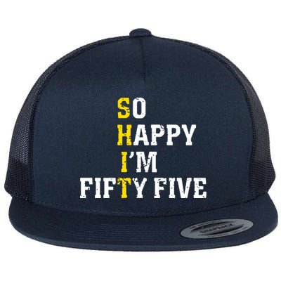 So Happy IM Fifty Five Flat Bill Trucker Hat