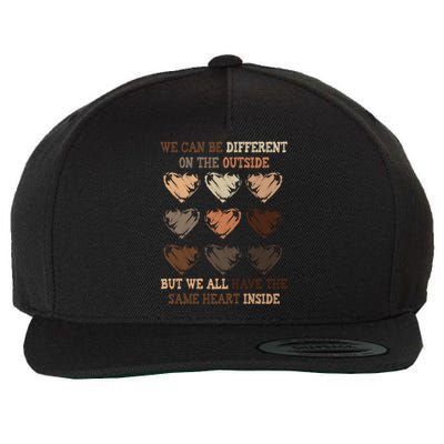 Same Heart Inside Juneteenth Black History Month Great Gift Wool Snapback Cap