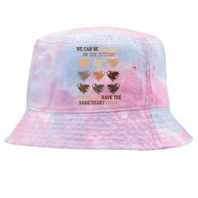 Same Heart Inside Juneteenth Black History Month Great Gift Tie-Dyed Bucket Hat