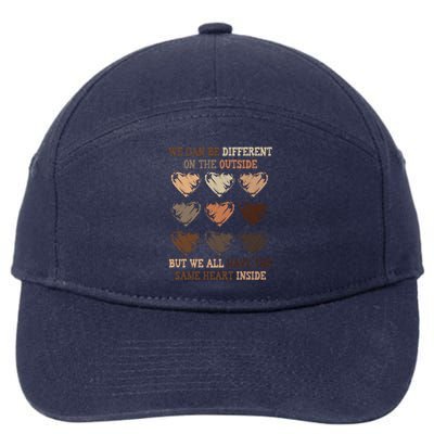 Same Heart Inside Juneteenth Black History Month Great Gift 7-Panel Snapback Hat