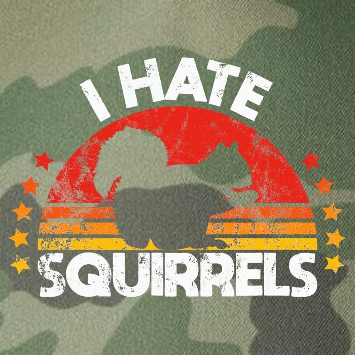 Squirrel Hunting I Hate Squirrel Hunter Retro Design Legacy Tie Dye Trucker Hat