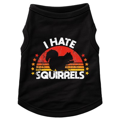 Squirrel Hunting I Hate Squirrel Hunter Retro Design Doggie Tank