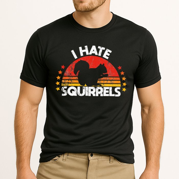 Squirrel Hunting I Hate Squirrel Hunter Retro Design Performance Shirt