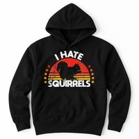 Squirrel Hunting I Hate Squirrel Hunter Retro Design Hoodie