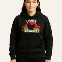 Squirrel Hunting I Hate Squirrel Hunter Retro Design Hoodie