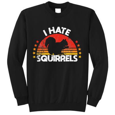 Squirrel Hunting I Hate Squirrel Hunter Retro Design Sweatshirt