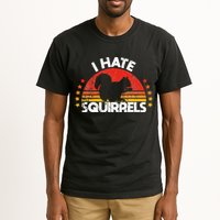 Squirrel Hunting I Hate Squirrel Hunter Retro Design Tall T-Shirt
