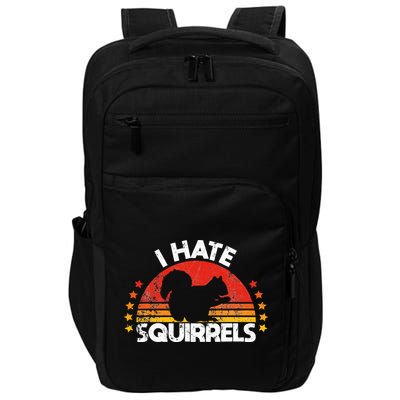 Squirrel Hunting I Hate Squirrel Hunter Retro Design Impact Tech Backpack