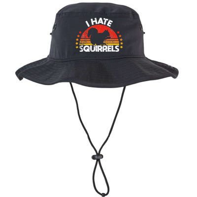 Squirrel Hunting I Hate Squirrel Hunter Retro Design Bucket Hat