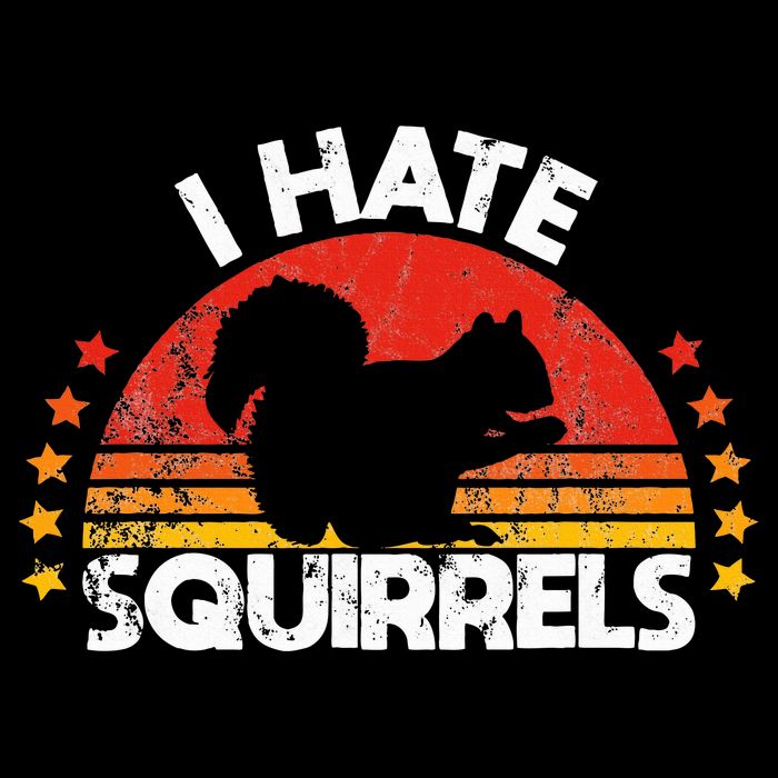 Squirrel Hunting I Hate Squirrel Hunter Retro Design Bucket Hat
