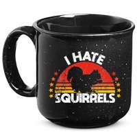 Squirrel Hunting I Hate Squirrel Hunter Retro Design 15oz Campfire Ceramic Mug