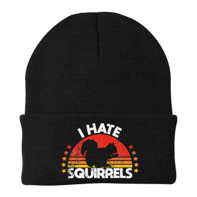Squirrel Hunting I Hate Squirrel Hunter Retro Design Beanie