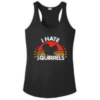 Squirrel Hunting I Hate Squirrel Hunter Retro Design Ladies PosiCharge Competitor Racerback Tank