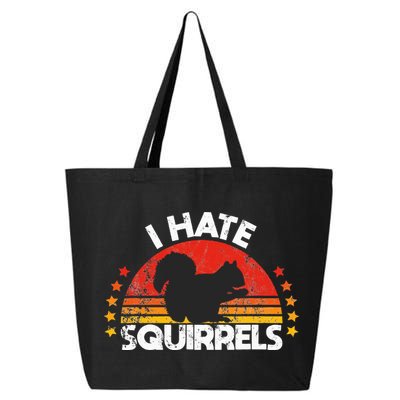Squirrel Hunting I Hate Squirrel Hunter Retro Design 25L Jumbo Tote