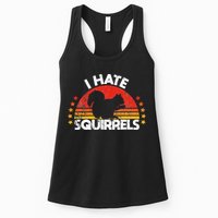 Squirrel Hunting I Hate Squirrel Hunter Retro Design Womens Tank Top
