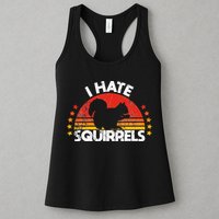 Squirrel Hunting I Hate Squirrel Hunter Retro Design Womens Tank Top