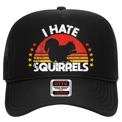 Squirrel Hunting I Hate Squirrel Hunter Retro Design Trucker Hat
