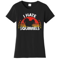 Squirrel Hunting I Hate Squirrel Hunter Retro Design Women's T-Shirt