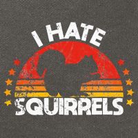 Squirrel Hunting I Hate Squirrel Hunter Retro Design Cotton Canvas Backpack