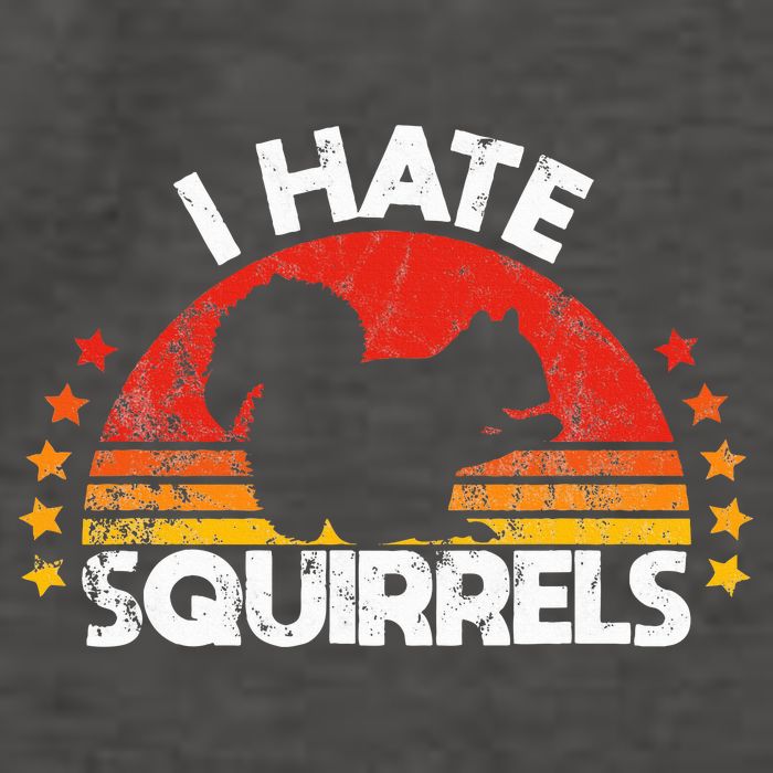 Squirrel Hunting I Hate Squirrel Hunter Retro Design Vector Backpack