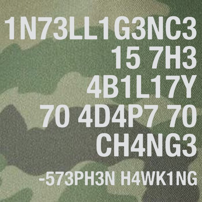 Stephen Hawking Intelligence Is The Ability To Adapt To Change Funny Legacy Tie Dye Trucker Hat