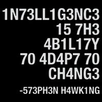 Stephen Hawking Intelligence Is The Ability To Adapt To Change Funny Impact Tech Backpack