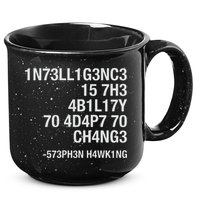 Stephen Hawking Intelligence Is The Ability To Adapt To Change Funny 15oz Campfire Ceramic Mug