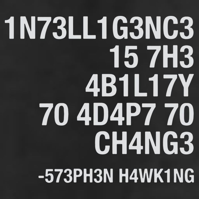 Stephen Hawking Intelligence Is The Ability To Adapt To Change Funny Microfiber Hand Towel
