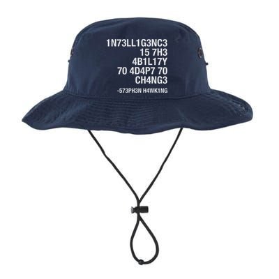 Stephen Hawking Intelligence Is The Ability To Adapt To Change Funny Bucket Hat