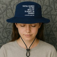 Stephen Hawking Intelligence Is The Ability To Adapt To Change Funny Bucket Hat