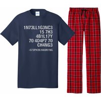 Stephen Hawking Intelligence Is The Ability To Adapt To Change Funny Pajama Set